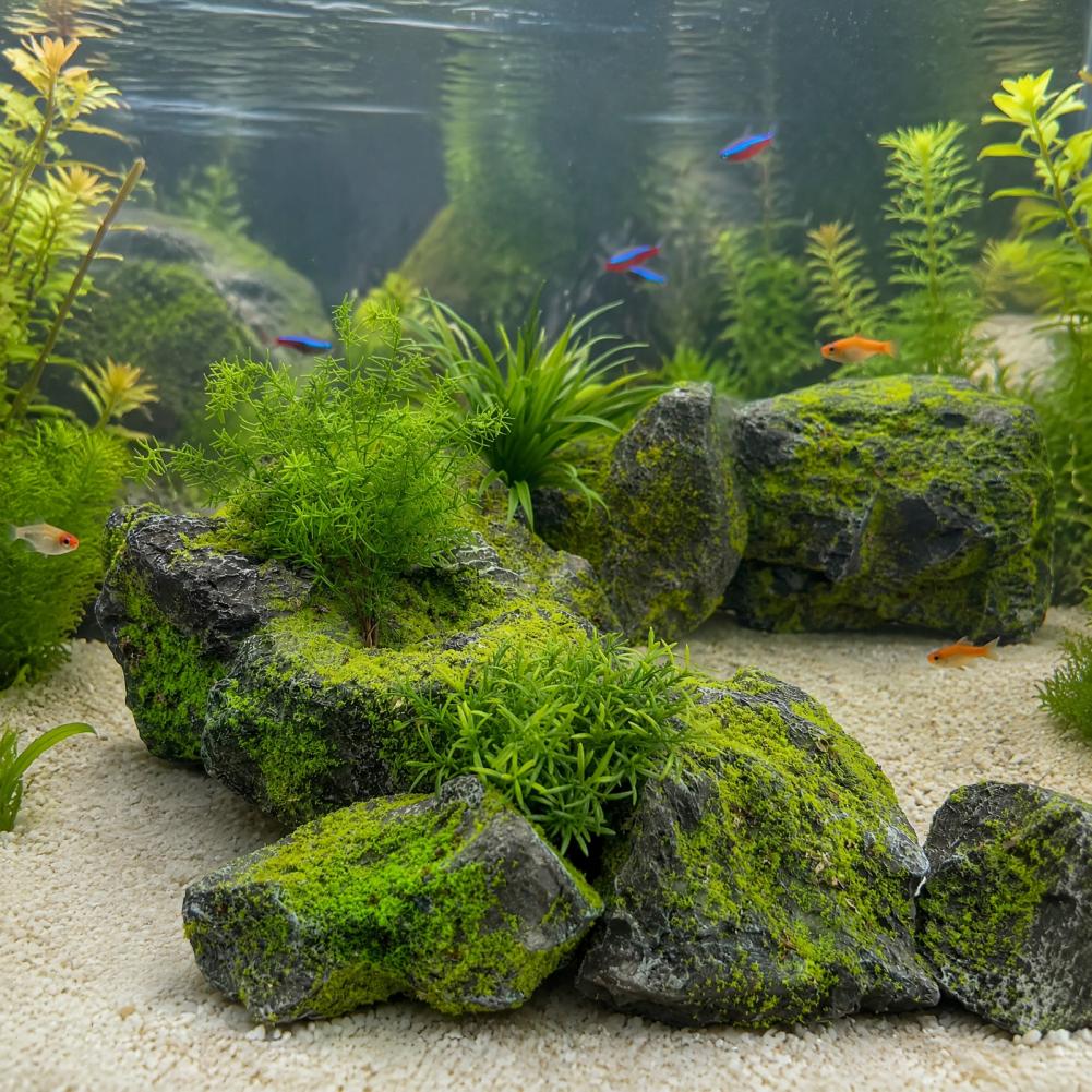 Bonsai Garden With Pond - Pedras de Musgo Artificial para Paisagismo,