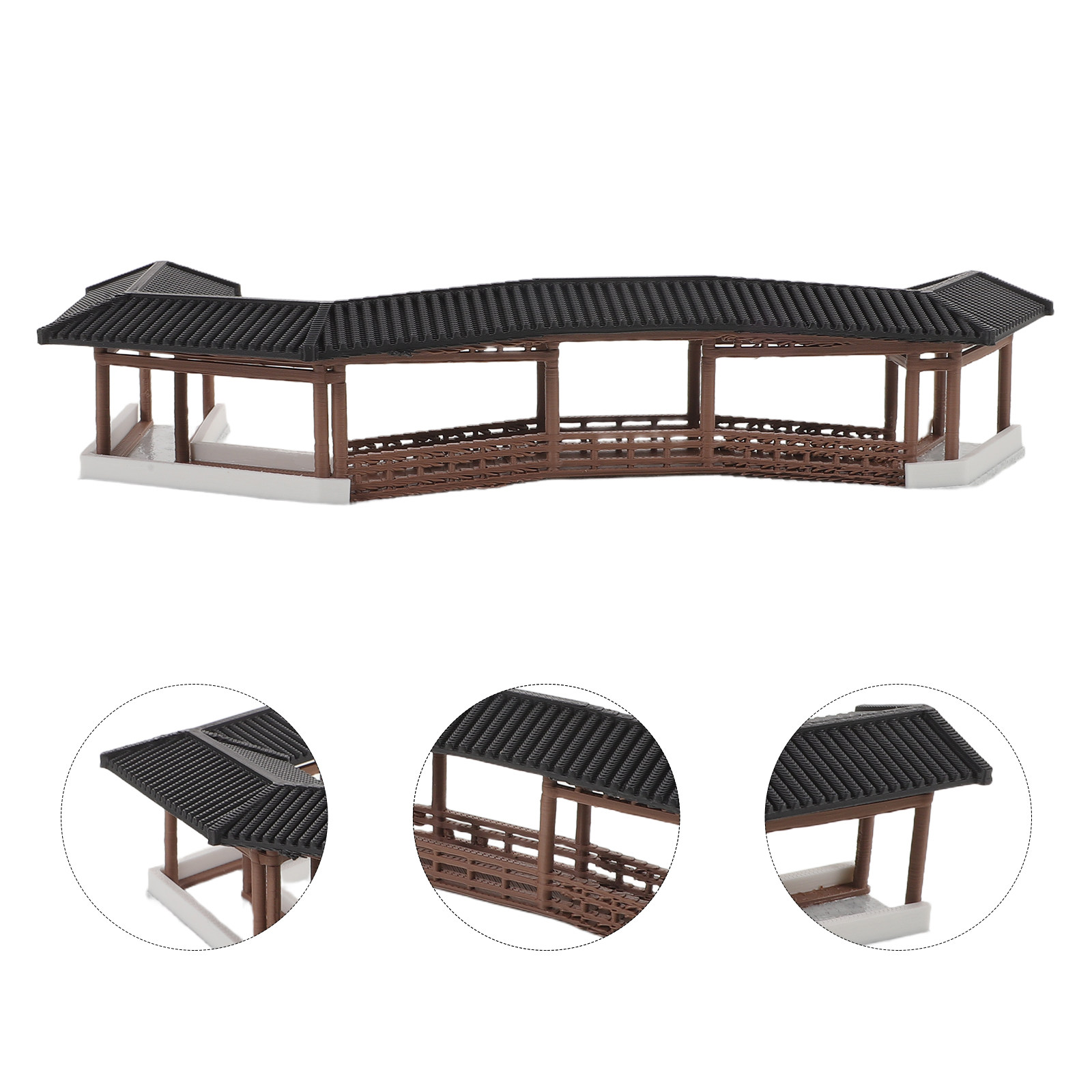Landscape Bonsai Garden - Ponte em Miniatura Estilo Antigo, Plástico,