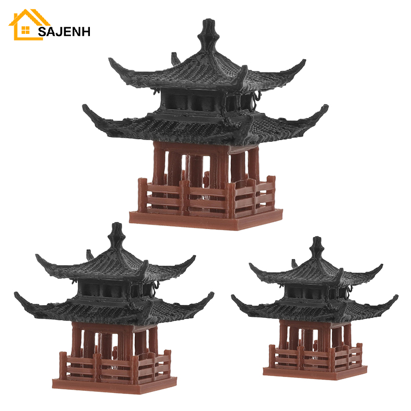 Mini Bonsai Zen Garden - Mini pagode estátua fada jardim decoração
