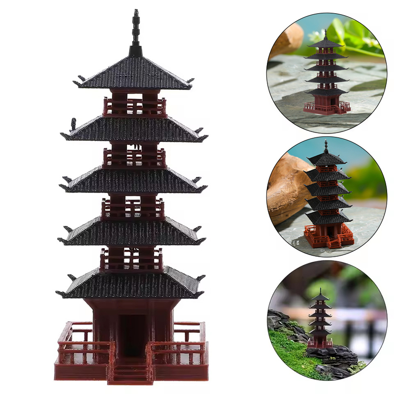 Quente! Estátua Mini Pagode: M - Mini Bonsai Zen Garden avaliação e preço