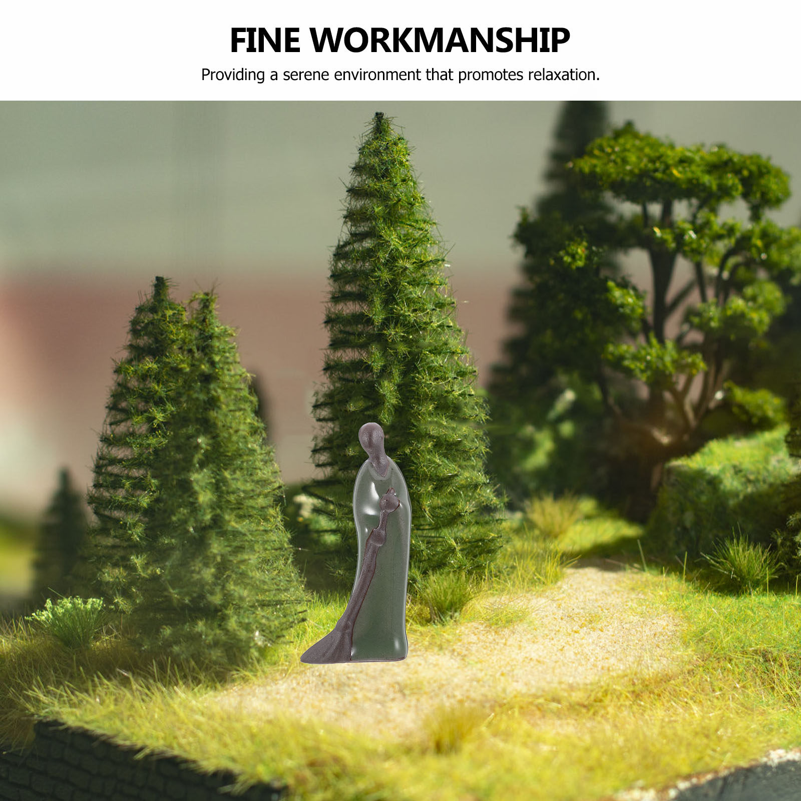 Mini Estátua de Monge Zen em C - Mini Bonsai Zen Garden avaliação e preço