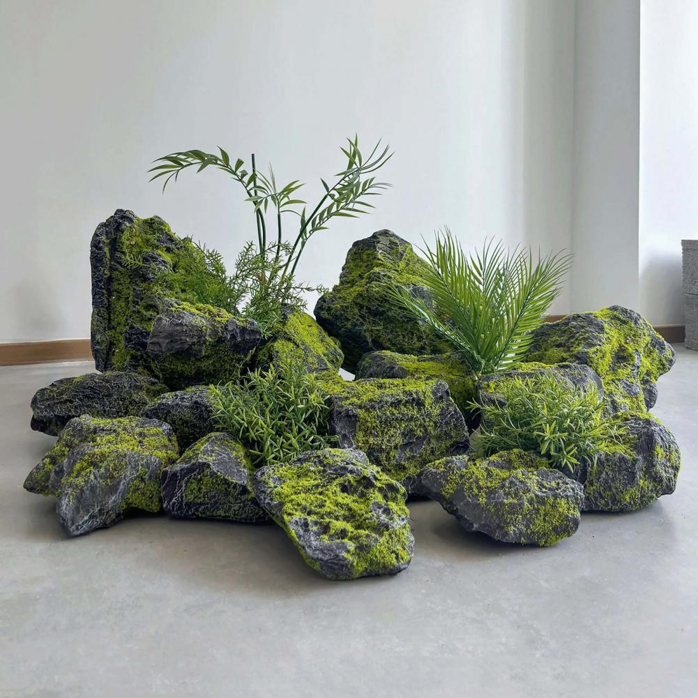 Pedras de Musgo Artificial par - Bonsai Garden With Pond avaliação e preço