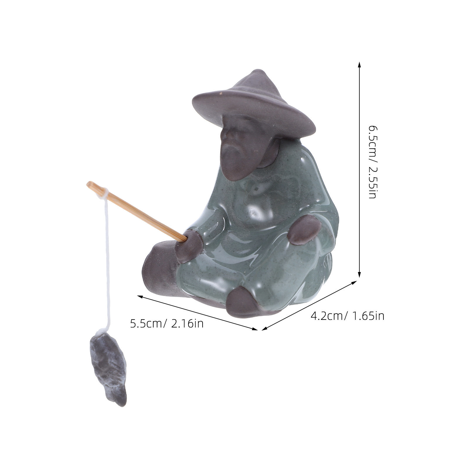 Estátua de Cerâmica de Pescado - Mini Bonsai Zen Garden avaliação e preço