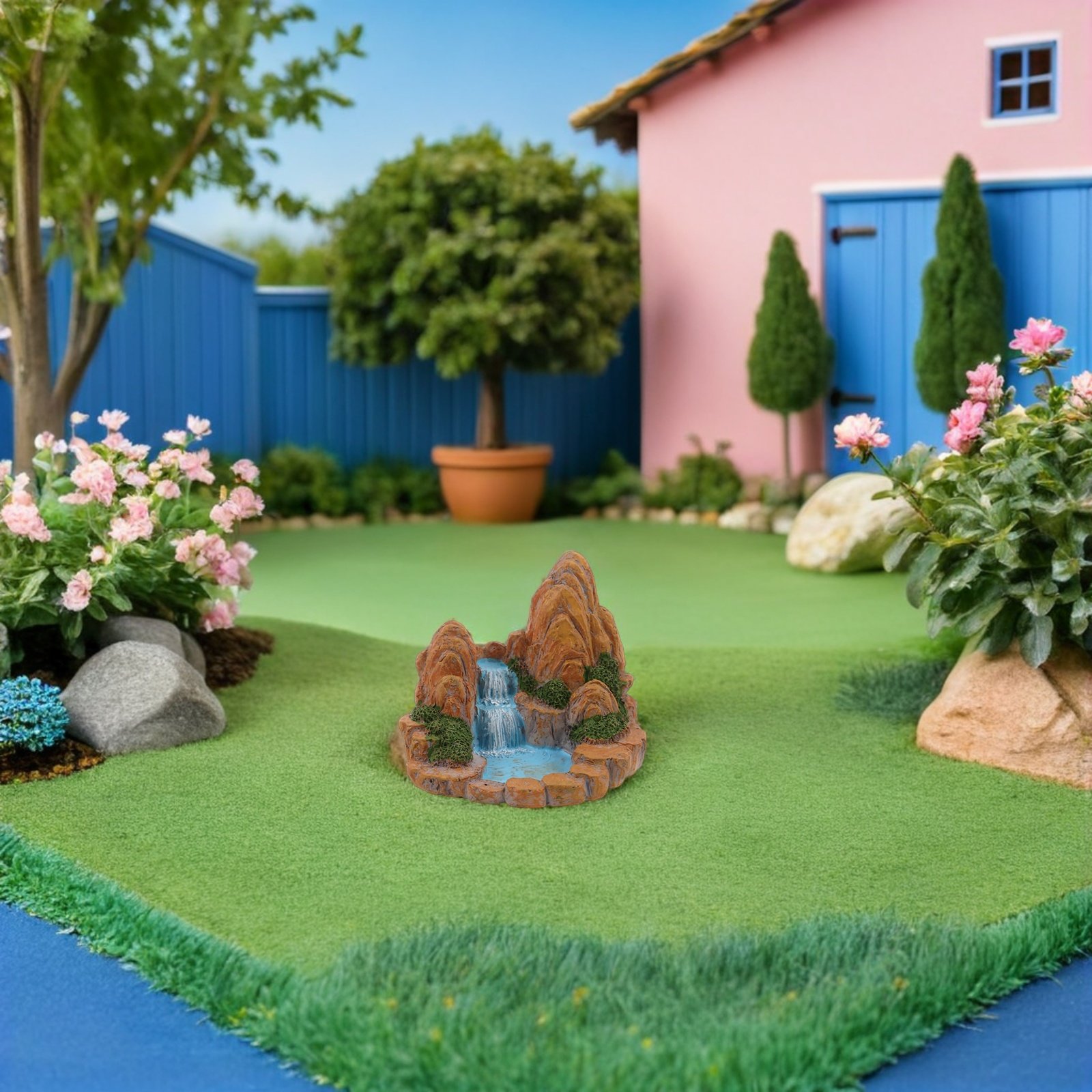 2 Peças de Figuras em Resina p - Bonsai Garden With Pond avaliação e preço