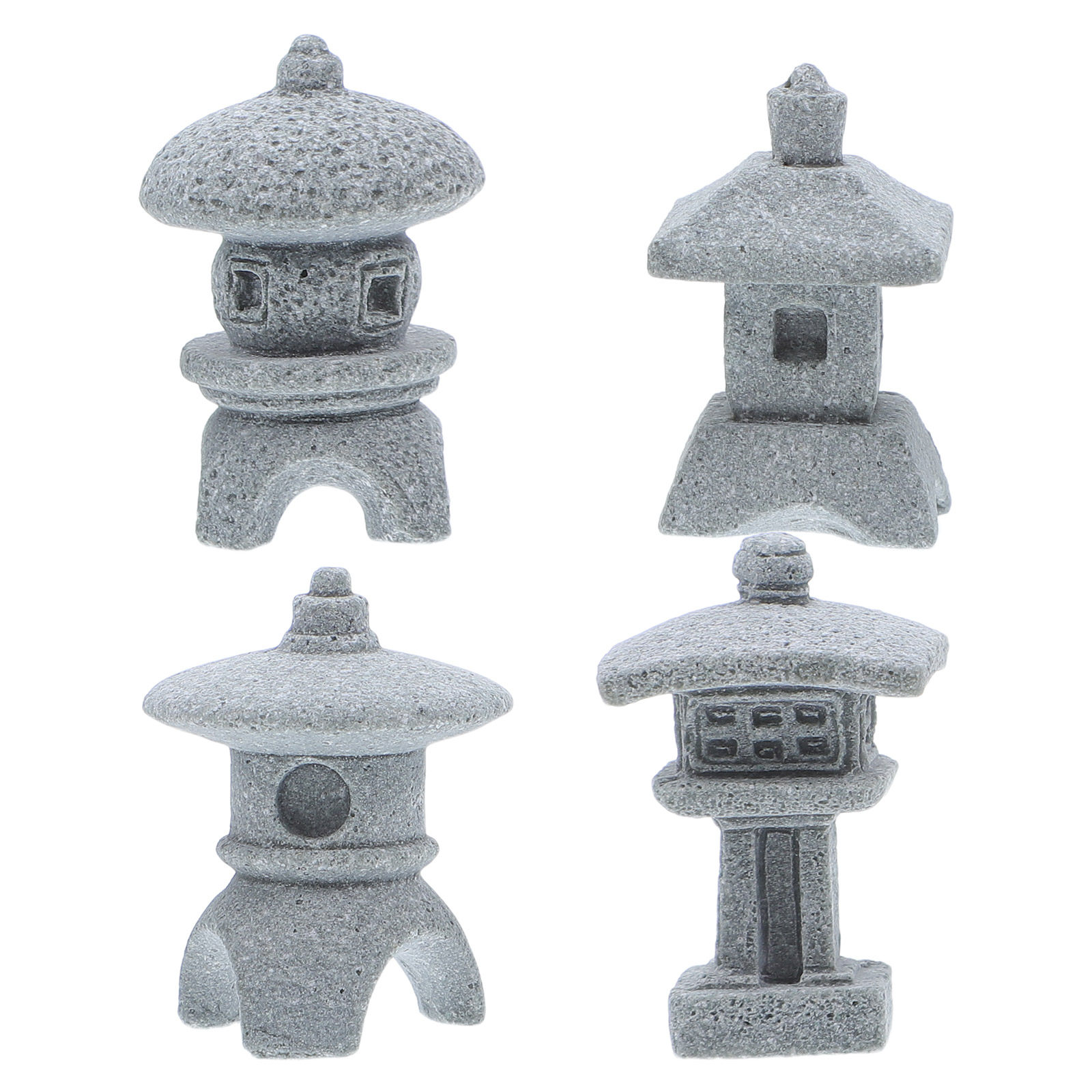 4 Peças de Mini Escultura de P - Mini Bonsai Zen Garden avaliação e preço